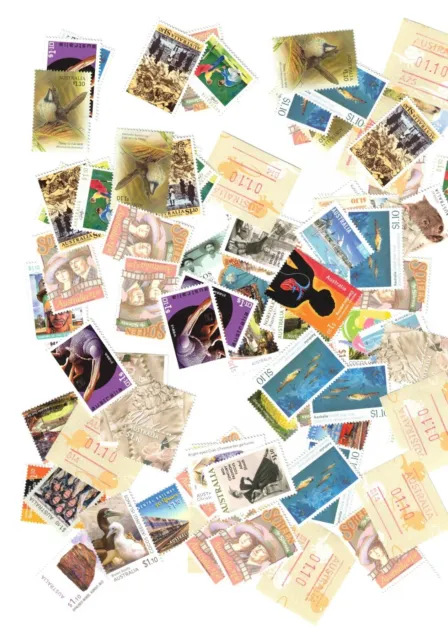 Postage stamps Australia $1.10 x 300 full gum free registered post, SAVE costs