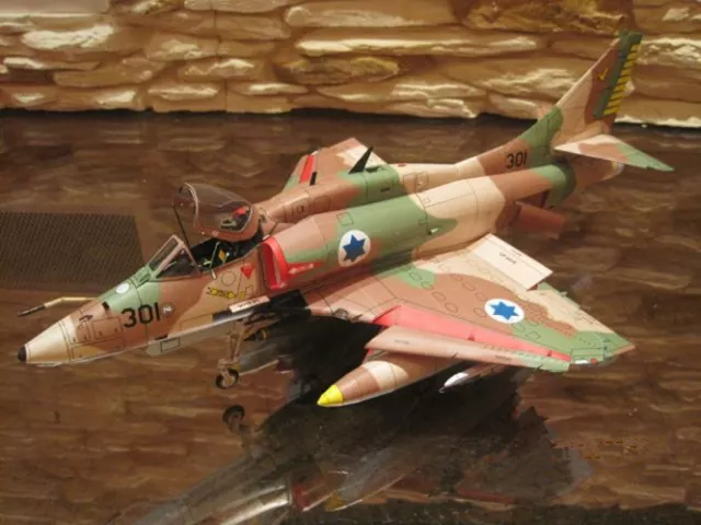 art 1:32 Scale Douglas A-4 Skyhawk Attack Aircraft DIY Handcraft Paper Model Kit
