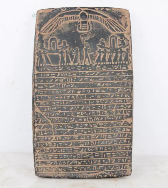 RARE ANCIENT EGYPTIAN PHARAONIC ANTIQUE BOOK Of DEAD Stella Stela EgyCom