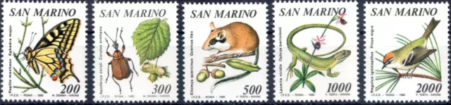 1990 San Marino Flora e fauna di San Marino MNH