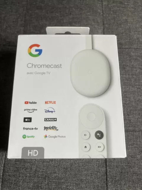 Chromecast avec Google TV (HD) Neige - Vos divertissements en