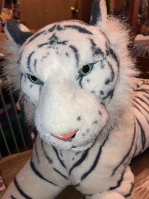 30" White Tiger Jumbo Wild Republic Plush Giant Stuffed Animal Plush wild cat