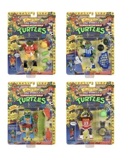 Teenage Mutant Ninja Turtles TMNT Classic SEWER SPORTS 4 PACK Playmates 2021 New