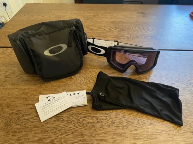 OAKLEY Line Miner M New Snow Goggles - PRIZM Clear Lens Low Light With Tags