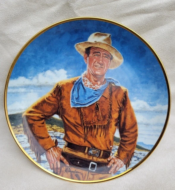 FRANKLIN MINT Limited Edition Collector Plate-John Wayne, The Duke 