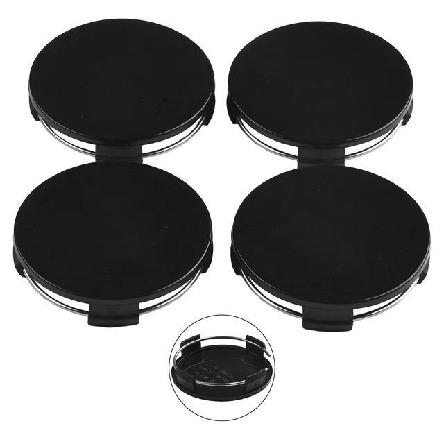 Coperchi coprimozzo centrale ruota in plastica ABS nero 65 mm set di diapositive