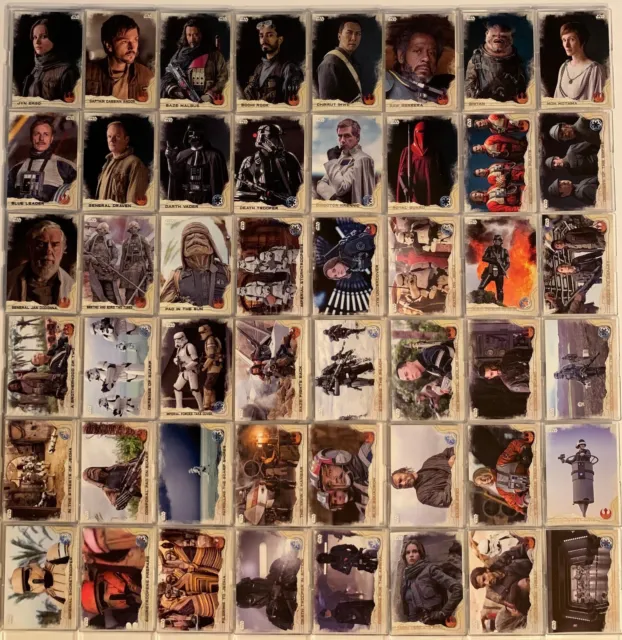 2016 Star Wars Rogue One Series 1 Base Trading Card Set 90 Cards Topps