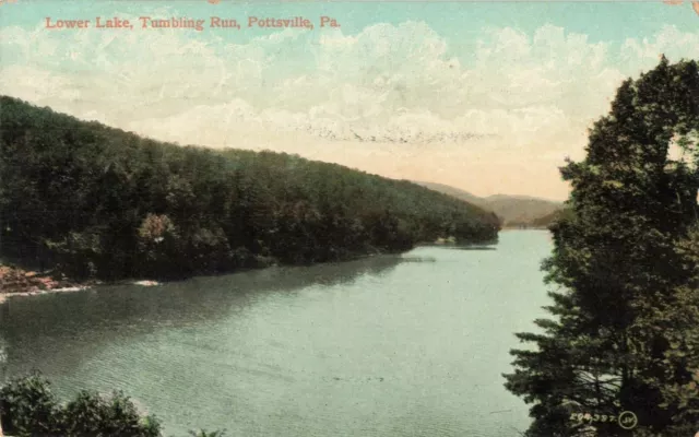 Postcard Lower Lake Tumbling Run Pottsville Pennsylvania