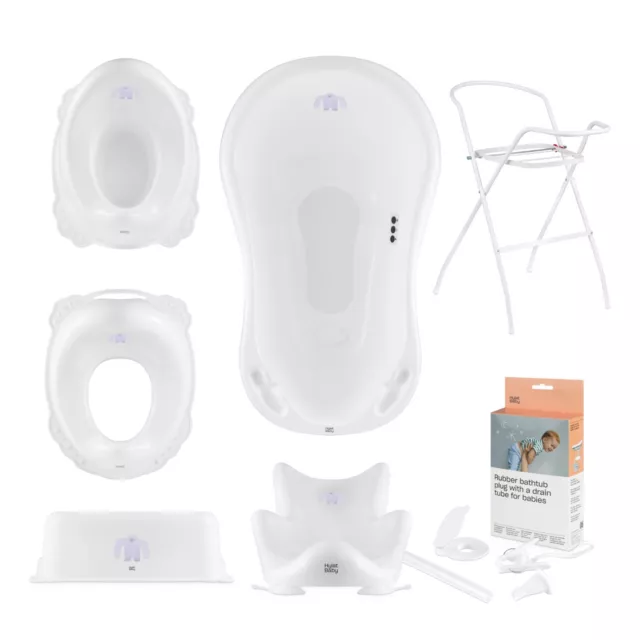 Set de baignoire pour bébé avec/sans support et siège de bain - pour nouveau-nés