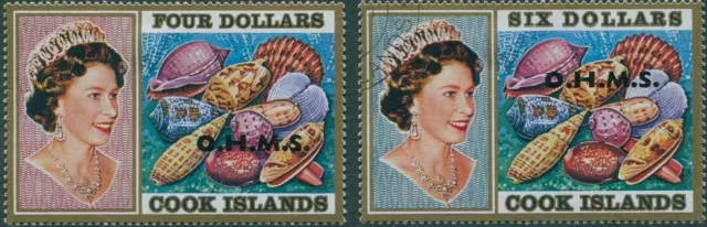 Cook Islands OHMS 1978 SGO30-O31 Seashells QEII high values CTO