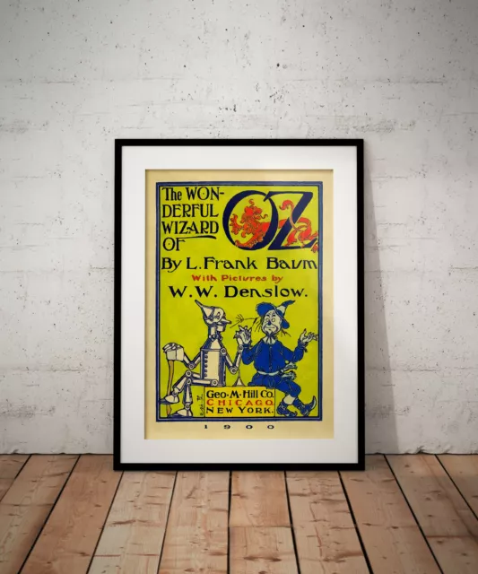 Wizard of Oz book print, poster, prints, posters, watercolour, wallart, gift,