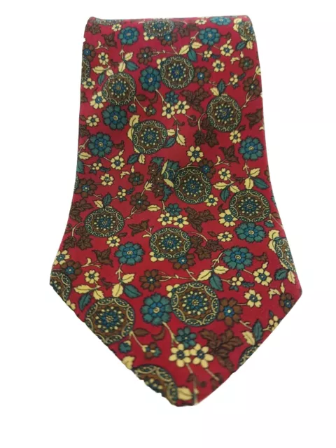 Cravatta Vitali  Nuova Uomo 100% Seta Tie Silk Necktie Vintage Made In Italy New