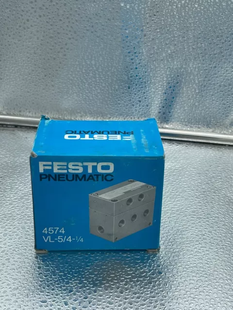 Festo Vanne Pneumatique Type : VL-5/4-1/4/ N: 4574 / Neuf / Emballage D'Origine 2