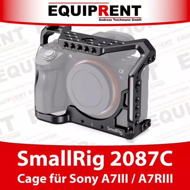 SmallRig 2087C Raccord Appareil Photo Cage pour Sony A7III A7RIII (EQH35)