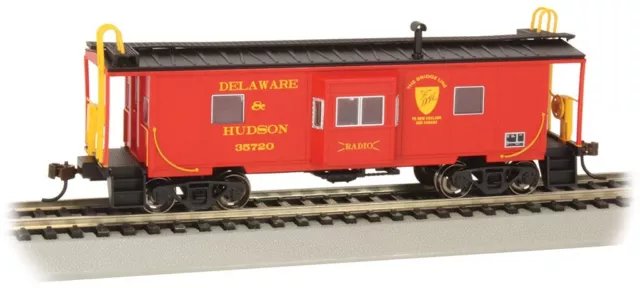 Bachmann HO' Scale Delaware & Hudson - Bay-Window Caboose #73207