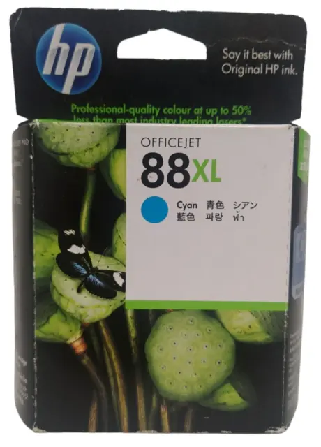 HP 88XL Cyan Printer Ink Cartridge Officejet Pro GENUINE C9391A K550 K5400 L7580