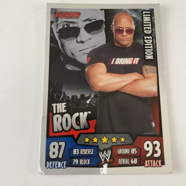 2011 Topps WWE Slam Attax Rumble Limited Edition The Rock (Dwayne Johnson)