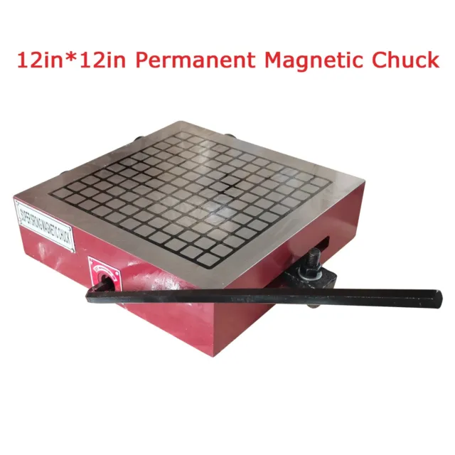 12in Fine Pole Magnetic Chuck CNC Permanent Magnetic Chuck Powerful Sealed Chuck