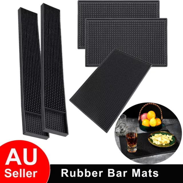 Rubber Bar Mats Work Station Barber Mat for Salon Flexible PVC Heavy Duty Pad AU