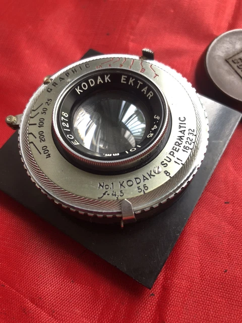 VTG GRAFLEX SPEED GRAPHIC Kodak Ektar 101mm f/4.5 lens Kalart