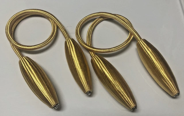 Golden twist curtain tieback clips NO drilling on wall Creative home decor