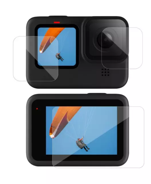 Compatible Avec GoPro Hero 11 Verre Trempé H9 LCD Écran Et Lentille Protection