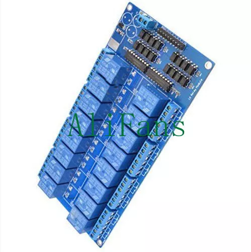 16-Channel 5V Relay Shield Module with optocoupler For Arduino New AF