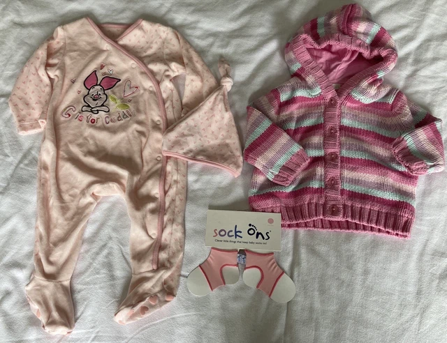 Pacchetto abbigliamento ragazze 3-6 mesi NUOVO o IMMACOLATO - Disney, Bambini, Calzini