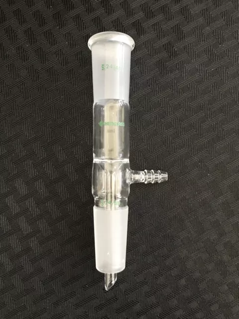 CHEMGLASS 24/40 Glass Vacuum Take-Off Vertical Adapter 8-10mm OD Hose CG-1049-01