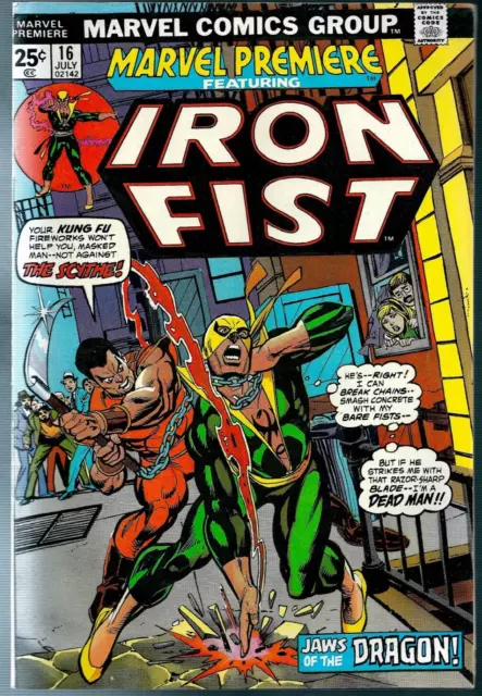 comic book IRON FIST #16 Marvel Premiere - Bronze age COMIC 1974