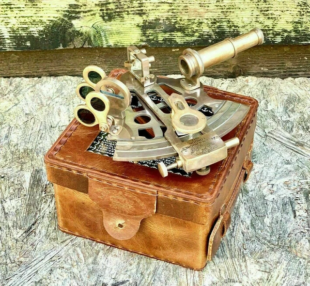 Vintage Schiffsinstrument aus massivem Messing, Astrolabium,...