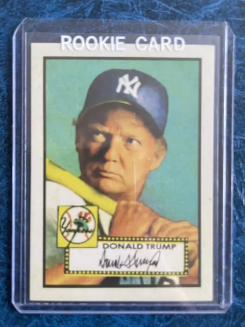 🎩 RARE 2024 DONALD TRUMP 1952 Topps Custom President Baseball Rookie Card 🎩