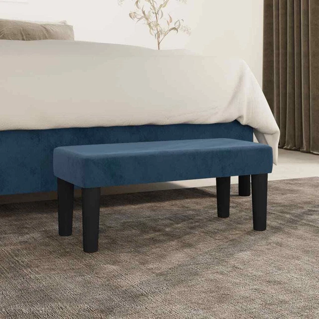 Vidaxl Panca Blu Scuro 70x30x30 cm in Velluto