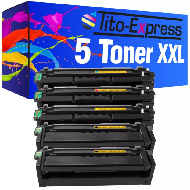 5 Toner XXL PlatinumSerie für Samsung CLX-6260 FR CLX-6260 FW CLX-6260 ND CLT-50