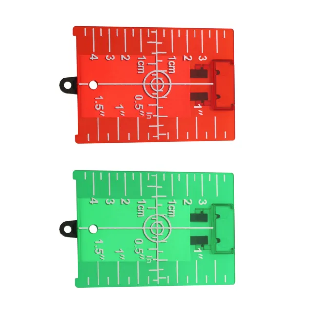 2 piezas placa de soporte de placa de objetivo reflectora de nivel láser para medición de alineación