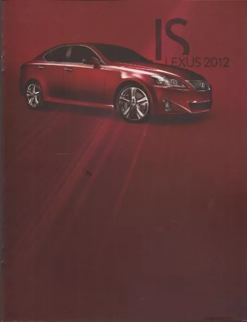 2012 12 Lexus IS ISF original sales brochure