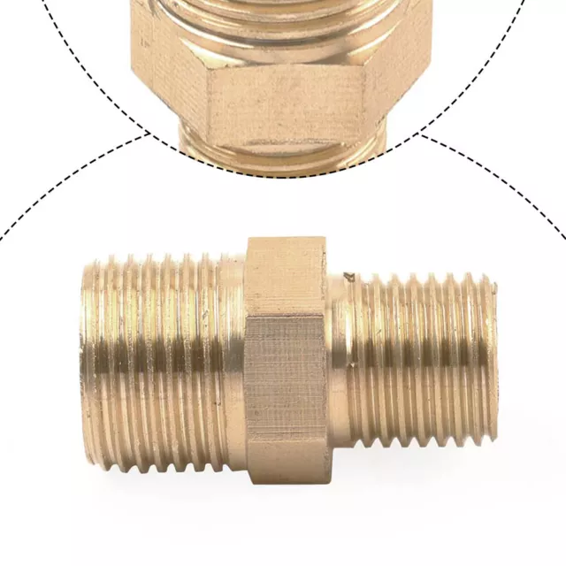 G1/4 Male To G 3/8 Male Adapter-Rohrverschraubung Verbindungsstück mit Gewinde