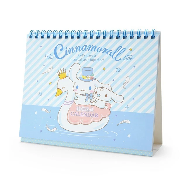 SANRIO CINNAMOROLL DESK calendar 2024, January to December from Japan