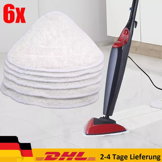 6x Ersatzbezüge für Vileda Steam Dampfreiniger Ersatzbezug 100 Hot Spray Mop BN