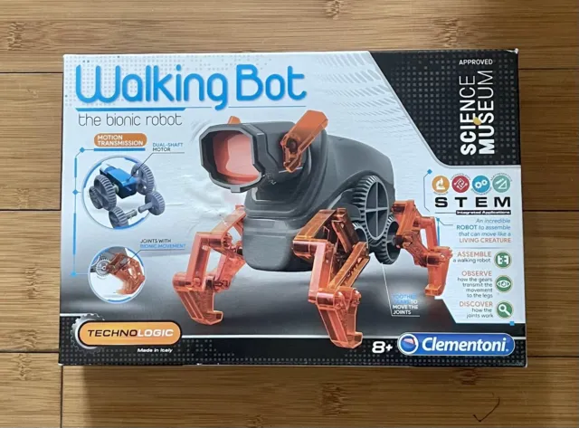 Clementoni Walking Bot Robot Construction Toy 8+ Science Museum Approved