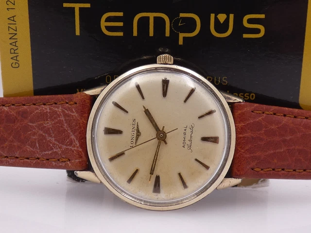 Longines Admiral Automatic Anni '60 Oro 18 Kt Gold Filled Just Serviced Orologio