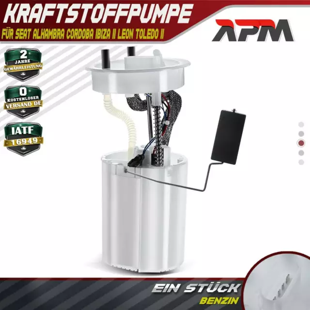 Kraftstoffpumpe Fördereinheit Benzinpumpe für Audi A3 8L VW Golf 4 Seat Leon