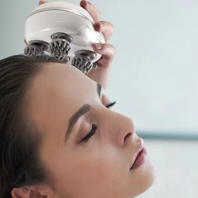Electric Head Scalp Massager Cat Waterproof Body Massage Relax Shoulder Neck wi 2