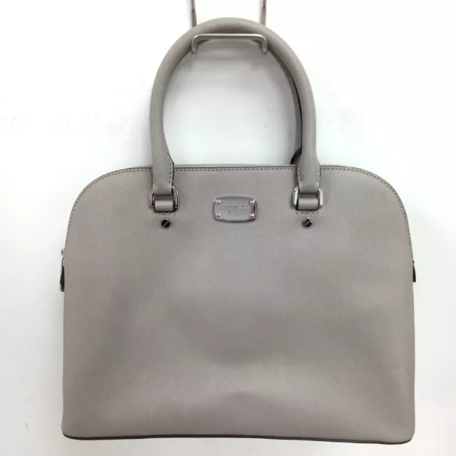 Michael Kors Cindy Handbag Light Grey Leather Designer Bag New NWT RMF53-RP