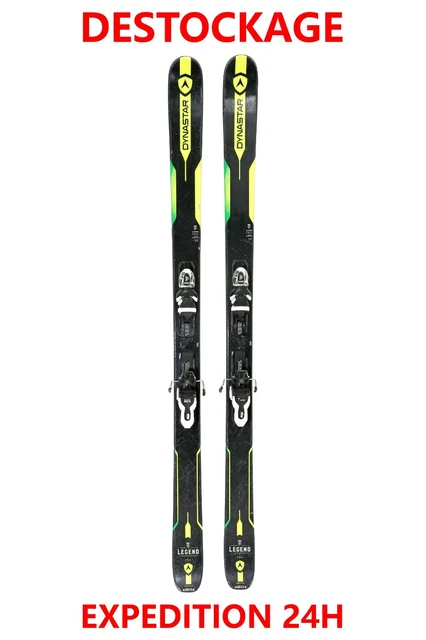 Paire De Skis Vintage DYNASTAR Dynasty 81 Kevlar 200cm Avec Fixations Look 3D – Bon état