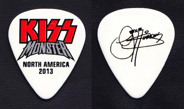 KISS Gene Simmons Signature White Guitar Pick - 2013 Monster North America Tour