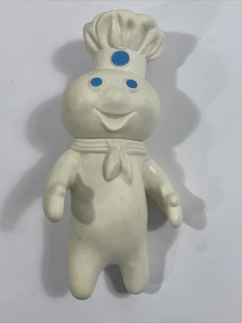 Vintage 1971 Pillsbury Doughboy Poppin' Fresh Swivel Head 7" Vinyl Doll