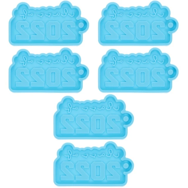 6 Pcs Large Casting Molds DIY graduation candy molds plasticuation mint molds Mo