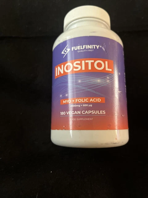MYO-INOSITOL & FOLIC Acid 2000mg Inositol 180 Capsules PCOS and ...