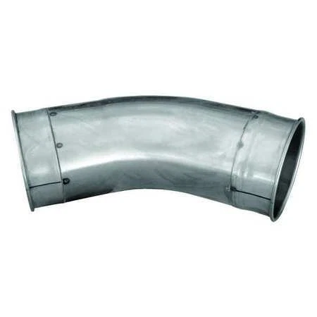 Nordfab 8010003662 Round 45 Degree Elbow, 6 In Duct Dia, 304 Stainless Steel,
